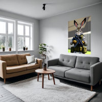 Anthropomorphic bunny  soldier | AI Art