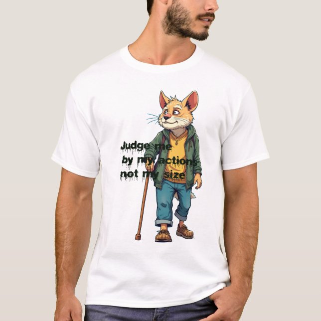 Anthropomorphic Canine Walking Stick T-Shirt  (Front)