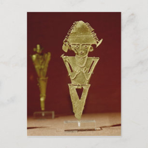 Anthropomorphic figure of a warrior postcard