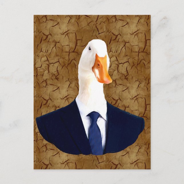 Anthropomorphic Goose Postcard (Front)