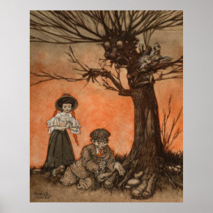 Anthropomorphic Tree by Charles Folkard Poster