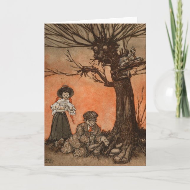 Anthropomorphic Tree by Charles Folkard Thank You Card (Front)