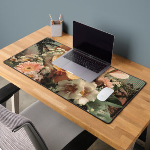 Anthurium and Tropical Floral Arrangement Desk Mat