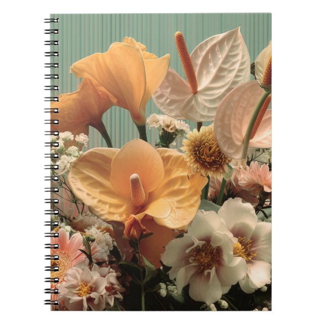 Anthurium and Tropical Floral Arrangement Notebook (Front)
