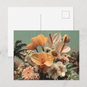 Anthurium and Tropical Floral Arrangement Postcard