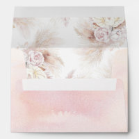 Anthurium Flowers and Pampas Grass Pattern Exotic