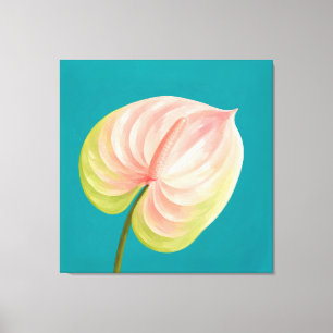 anthurium painting canvas print