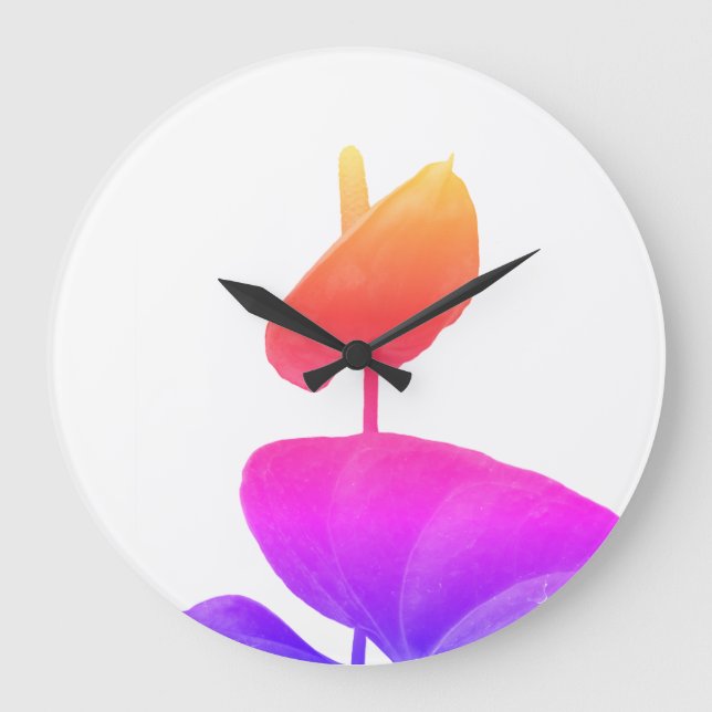 Anthurium photography Acrylic Wall Clock (Front)