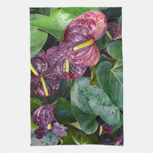 Anthuriums Tea Towel