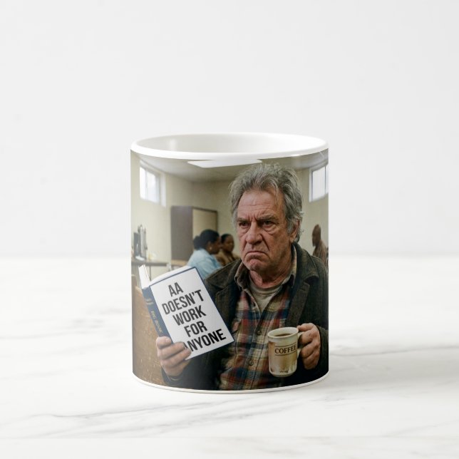 Anti AA — AA Doesn't Work For Anyone Satire Mug (Center)