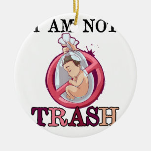 Anti Abortion Pro-Life Choice Stop Unborn Lives Ceramic Tree Decoration