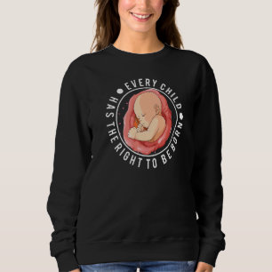 Anti Abortion Pro Life Choice Stop Unborn Lives Co Sweatshirt