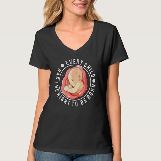 Anti Abortion Pro Life Choice Stop Unborn Lives Co T-Shirt (Front)