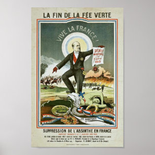 Anti-Absinthe Propaganda  Poster