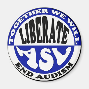 Anti-Audism button Magnet