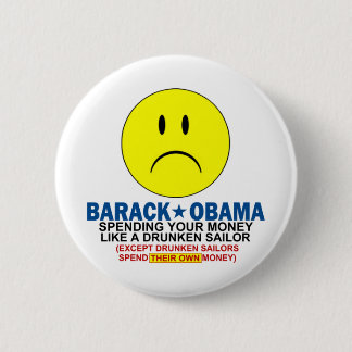 Anti Barack Obama 6 Cm Round Badge