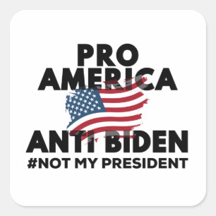 ANTI-BIDEN PRO-AMERICA SQUARE STICKER
