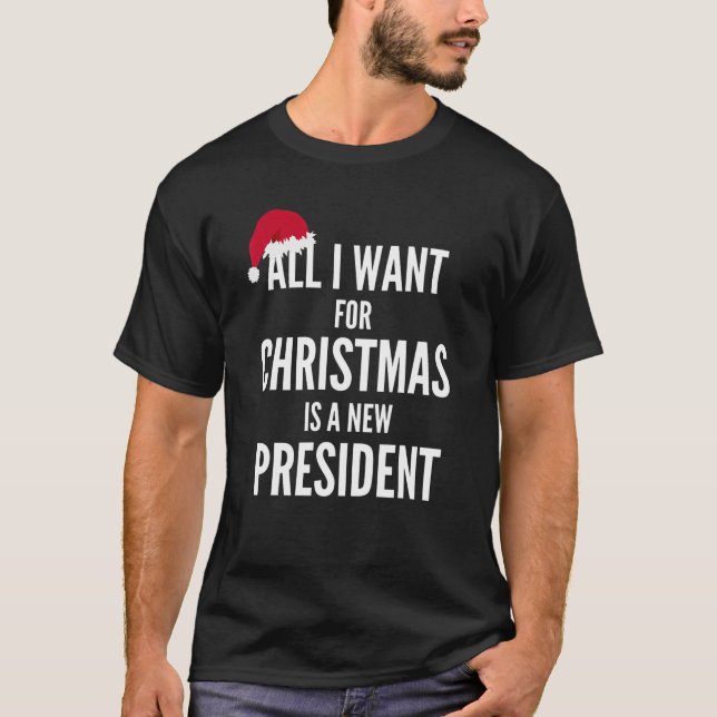 Anti Biden Santa T Shirt (Front)