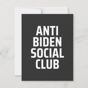 Anti Biden Social club Thank You Card