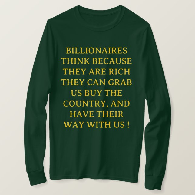 Anti - Billionaire - T-Shirt (Design Front)