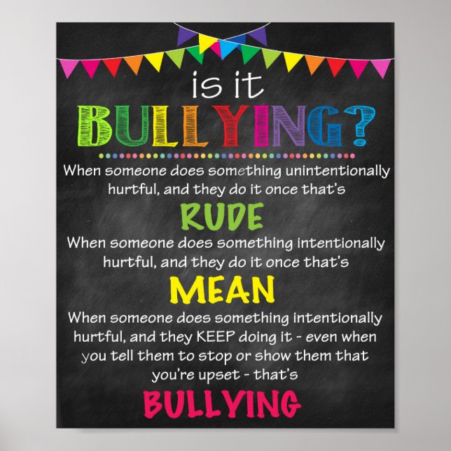 Anti Bullying Poster (Front)