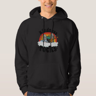 Anti-Bullying Rainbow Hippie Music Teacher Kindnes Hoodie