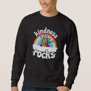 Anti-Bullying Rainbow Hippie Music Teacher Kindnes Sweatshirt