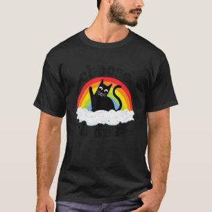 Anti Bullying Rainbow Peace Kind Hippie Cat Choose T-Shirt