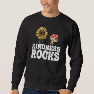 Anti Bullying Sped Teacher Hippie Sunflower Kindne Sweatshirt