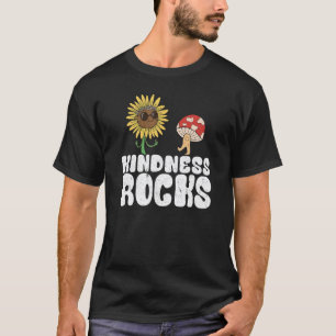 Anti Bullying Sped Teacher Hippie Sunflower Kindne T-Shirt