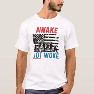 Anti Cancel Culture AWAKE not woke T-Shirt