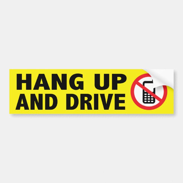 Anti-Cell Phone Bumper Sticker (Front)
