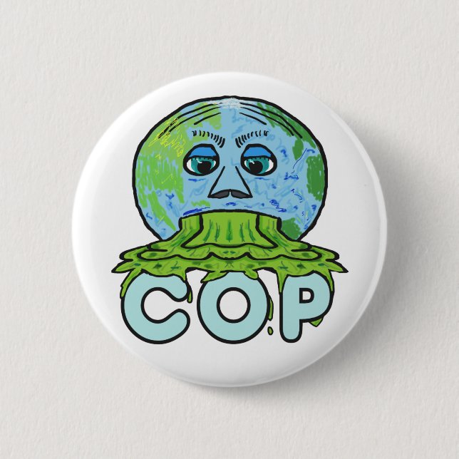 Anti COP 6 Cm Round Badge (Front)