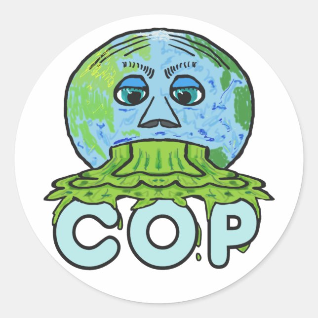 Anti COP Classic Round Sticker (Front)