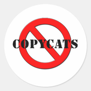 Anti Copycats Classic Round Sticker