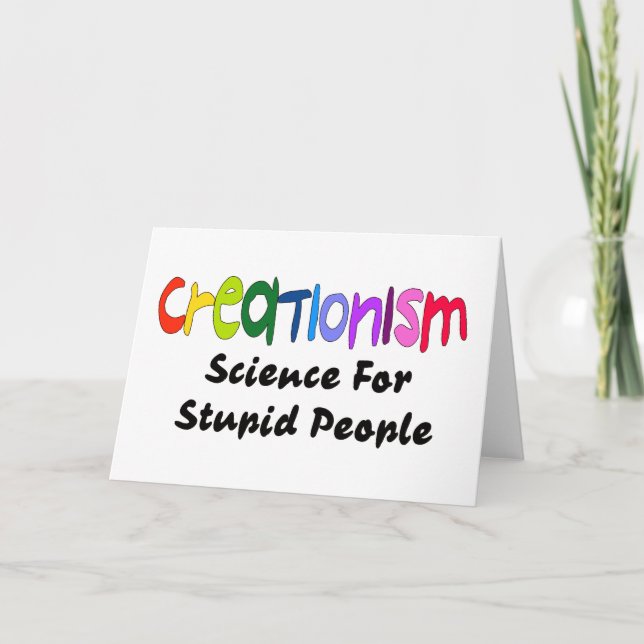 Anti-Creationism Card (Front)
