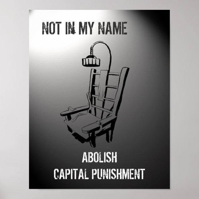 Anti Death Penalty Poster Print (Front)
