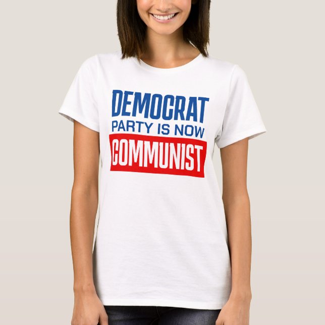 Anti-Democrat Party Pro-Republican T-Shirt (Front)