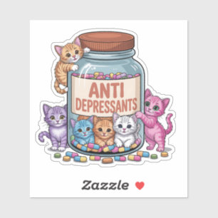 Anti-Depressants Jar Full of Kittens