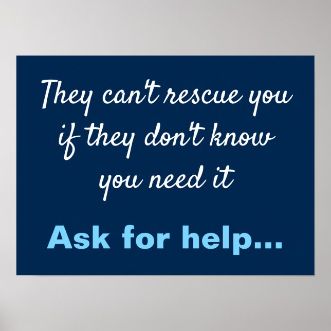 Anti Depression Suicide Prevention Poster (Front)