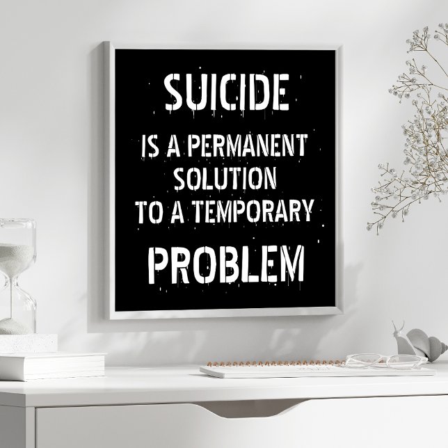 Anti Depression Suicide Prevention Poster (Creator Uploaded)