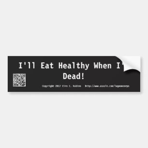 Anti Diet Bumper Sticker