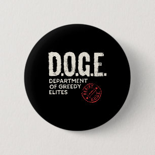Anti Doge D.o.g.e. Real Meaning Definition  6 Cm Round Badge