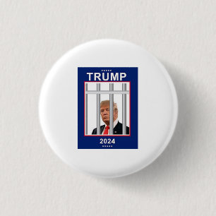 Anti Donald Trump 2024 Prison 3 Cm Round Badge