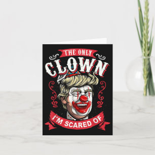 Anti Donald Trump T Shirt Funny Clown Resist Men Card