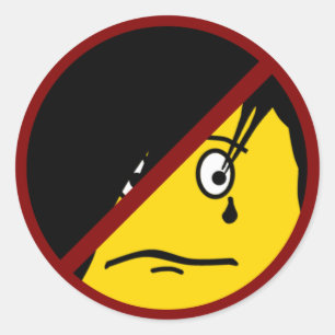 Anti EMO emoticon Sticker