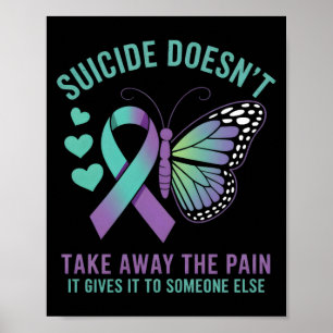 Anti- Emotional Message Butterfly Poster