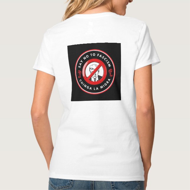 Anti-Facism Denim Jacket T-Shirt (Back)