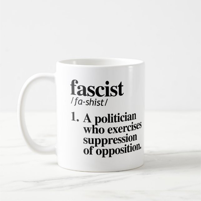 Anti-Fascism Coffee Mug (Left)