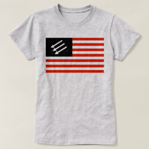 Anti-Fascist American Flag T-Shirt